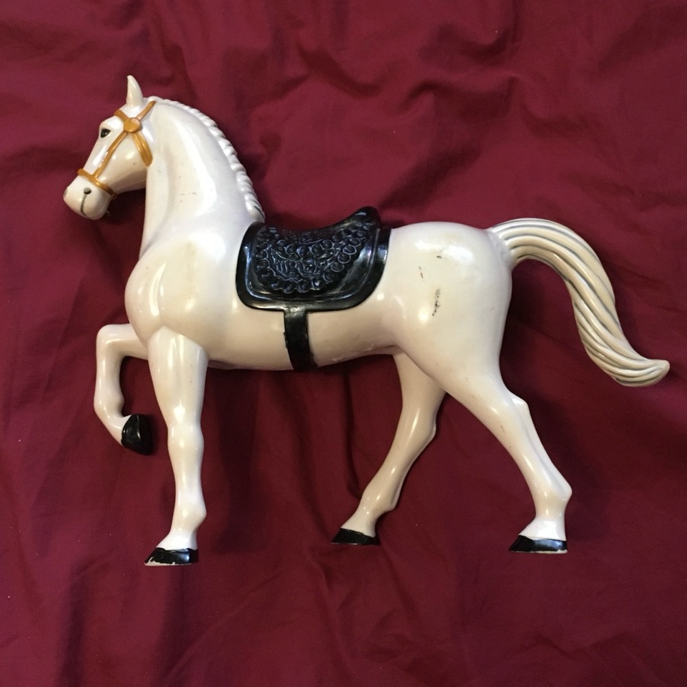 Collectible white horse figurine from “The Greatest Show on Earth.